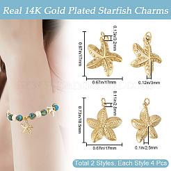 8Pcs 2 Style 304 Stainless Steel Pendants&nbsp;STAS-BBC0004-51