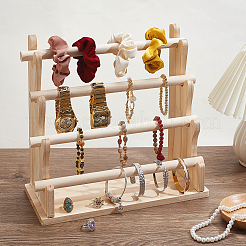 4-Tier Wood Scrunchie Holders&nbsp;ODIS-WH0348-220