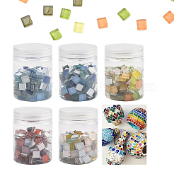 8 Colors 20Pcs Transparent Glass Cabochon&nbsp;GLAA-YW0003-66A