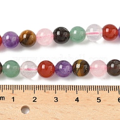 Natural Mixed Gemstone Beads Strands&nbsp;G-P574-A02-8mm