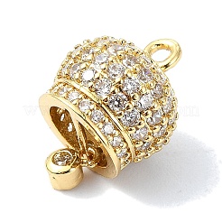 Rack Plating Brass Pave Cubic Zirconia Pendants&nbsp;KK-M282-39G