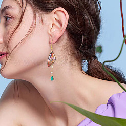 Transparent Resin Wing Pendants Set&nbsp;RESI-TAC0021-01D