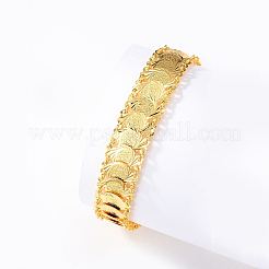 Brass Coin Link Chain Bracelet&nbsp;QR2720-1