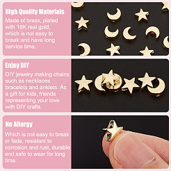20Pcs 2 Style Brass Beads&nbsp;KK-BC0010-42