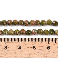 Natural Unakite Beads Strands&nbsp;G-B171-C03-4mm