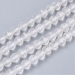 Natural Quartz Crystal Beads Strands&nbsp;G-D166-B-3mm