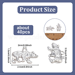 40Pcs Tibetan Style Alloy Pendants&nbsp;TIBE-PH0002-50
