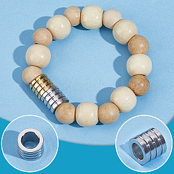 20Pcs 2 Styles 304 Stainless Steel Beads&nbsp;STAS-BBC0009-82