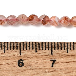 Natural Red Agate Beads Strands&nbsp;G-L653-B01-3mm