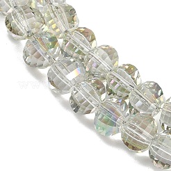 Electroplate Transparent Glass Beads Strands&nbsp;EGLA-B011-08A-HR04