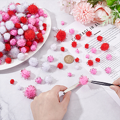 825Pcs 15 Styles Handmade DIY Doll Craft Pom Pom Yarn Pom Pom Balls&nbsp;DIY-GA0008-35