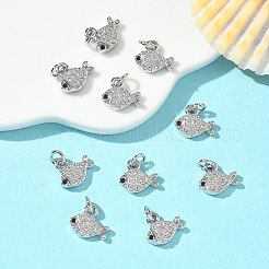 SHEGRACE Brass Micro Pave Cubic Zirconia Pendants&nbsp;XGRQ3D389-488P