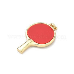 Sports Brass Resin Pendants&nbsp;KK-P345-74G