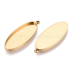 304 Stainless Steel Pendant Cabochon Component&nbsp;STAS-Q113-25C-G