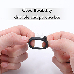 5Pcs 5 Colors Rubber Lanyard Straps&nbsp;DIY-GF0008-39B