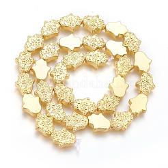 Grade AA Electroplated Non-magnetic Synthetic Hematite Beads Strands&nbsp;G-G780-01G