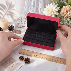 Rectangle PU Leather Ring Organizer Boxes&nbsp;CON-WH0089-240B