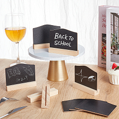 20Pcs Wood Double Sided Blackboard&nbsp;AJEW-UN0005-40