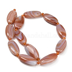 Natural Red Banded Agate Beads Strands&nbsp;G-B178-U01-01