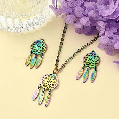 5Pcs Ion Plating(IP) 201 Stainless Steel Pendants&nbsp;STAS-SZ0002-13