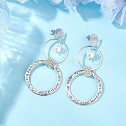 Brass Boho Stud Earrings&nbsp;EJEW-MZ00249