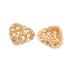 Brass Micro Pave Cubic Zirconia Pendants&nbsp;KK-H081-03G