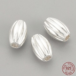 925 Sterling Silver Corrugated Beads&nbsp;STER-S002-05