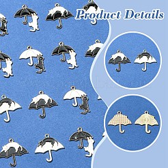 12Pcs 4 Styles Alloy Enamel Pendants&nbsp;ENAM-YW0006-12