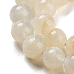 Natural White Moonstone Beads Strands&nbsp;G-I268-A-8mm-01