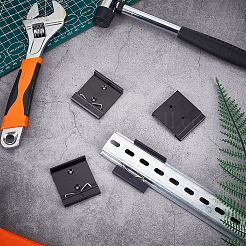 4Pcs Aluminum DIN Rail Mounting Bracket&nbsp;FIND-GA0007-28EB