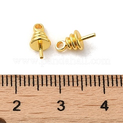 Rack Plating Brass Cup Peg Bails Pin Pendants&nbsp;KK-K277-01G