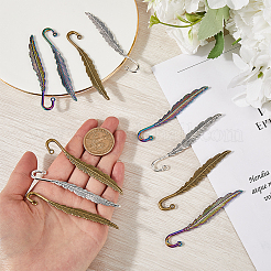 12Pcs 3 Style Alloy Bookmarks Finding with Hole&nbsp;PALLOY-SC0004-29
