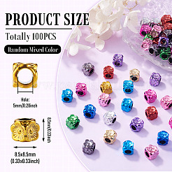 100Pcs UV Plating Opaque Acrylic European Beads&nbsp;PACR-TA0001-32A