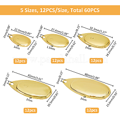 60Pcs 5 Styles Iron Fishing Lures&nbsp;FIND-FH0010-43B
