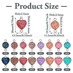 32Pcs 16 Styles 304 Stainless Steel Connector Charms&nbsp;STAS-TA0002-27