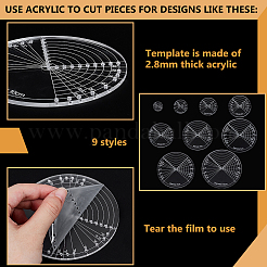 Acrylic Round Center Finder Tools&nbsp;OACR-BC0001-24
