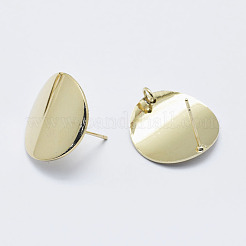 Brass Stud Earring Findings&nbsp;KK-G331-20G-NF