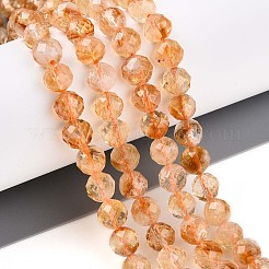 Natural Citrine(Heated) Beads Strands&nbsp;G-S345-6mm-18