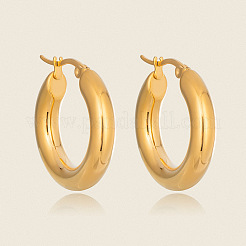 Ring Shape 304 Stainless Steel Huggie Hoop Earrings&nbsp;LS-VO5499-1