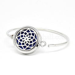 Brass Diffuser Locket Bangles&nbsp;BJEW-Q691-07