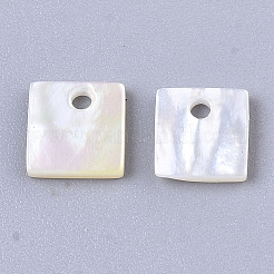 Natural White Shell Mother of Pearl Shell Charms&nbsp;SHEL-R047-07
