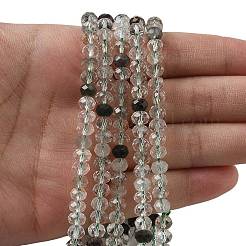 Natural Green Lodolite Quartz Bead Strands&nbsp;G-D344-A28