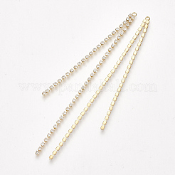 Brass Chain Tassel Big Pendants&nbsp;KK-T035-124G