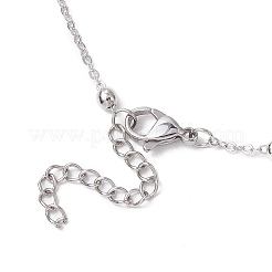 Electroplated Raw Natural Quartz Pendant Necklaces&nbsp;NJEW-JN04967