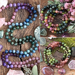 2 Strands Natural African Bloodstone Beads Strands&nbsp;G-SP0001-27