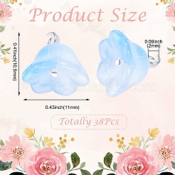 38Pcs Glass Charms&nbsp;GLAA-TADJ0001-19A