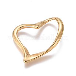 304 Stainless Steel Heart Linking Rings&nbsp;STAS-L162-10G