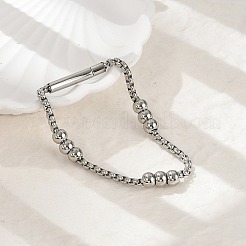 304 Stainless Steel Ball Chain Bracelets for Women Men&nbsp;BJEW-Z087-22P