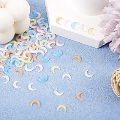 120Pcs 6 Colors Resin 3D Moon Cabochons&nbsp;MRMJ-TA0001-31