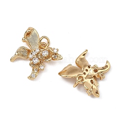 SHEGRACE Brass Pave Clear Cubic Zirconia Pendants&nbsp;XGRQ4D982-657G